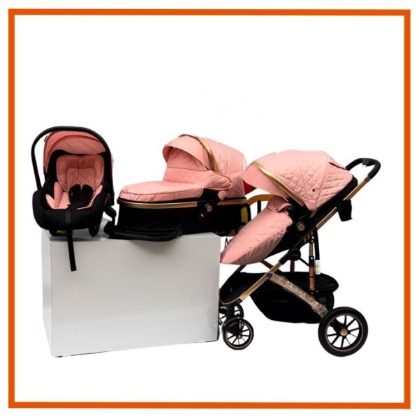Coche Moisés Luxury Rosa