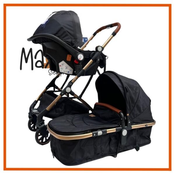 Coche Moisés Small Rosa con  Portabebe - Imagen 2