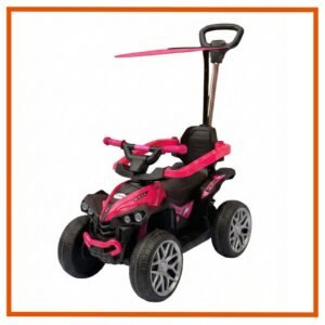 Cuatrimoto de bateria con guia Maxibaby rojo